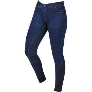 Ash Grey Shona Denim Breeches – Dublin Women’s Full Suede Seat, 30