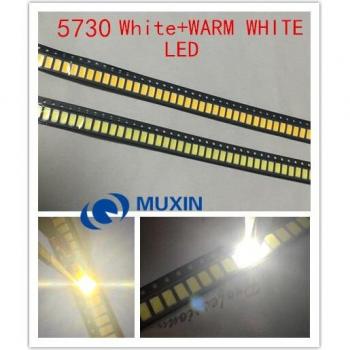 Ensemble de LED blanches chaudes 200 pièces SMD 5630/5730