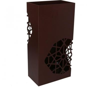 Portaombrelli in Acciaio Marrone Rettangolo 25x15