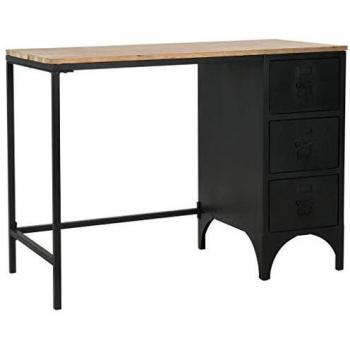 Sonata Solid Wood and Steel Desk