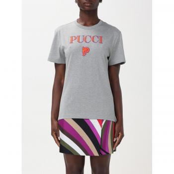 Women's PUCCI Grey T‑Top, Size XS