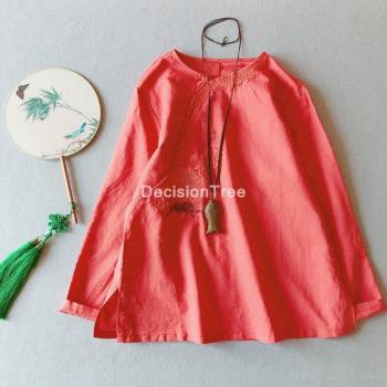 Top Cheongsam de Lino