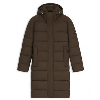 Olivfarbener Regular Fit Steppmantel 'CENUTO'