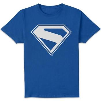 Superman Simple Shield T-Shirt – Blue, Small (Unisex)