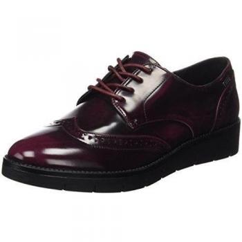 Zapatos Oxford MTNG Collection, Rojo (Cordobano Burdeos), 38 EU