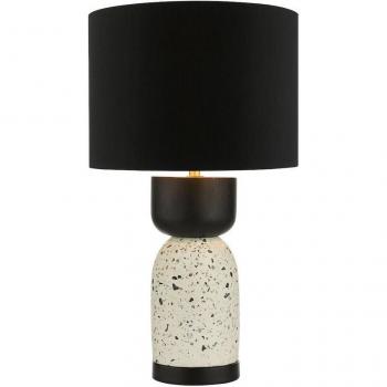 Lampada d'Arredo Terrazzo e Nero con Paralume