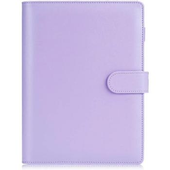 Organizador A5 de cuero sintético con cuaderno de 6 anillos