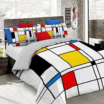 Linea Sogni d'Autore parure copripiumino matrimoniale, SD66, 100% Cotone, Multicolore, 250x200 cm