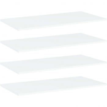 Étagères de Salon 4 Pcs Bois d'Ingénierie Blanc