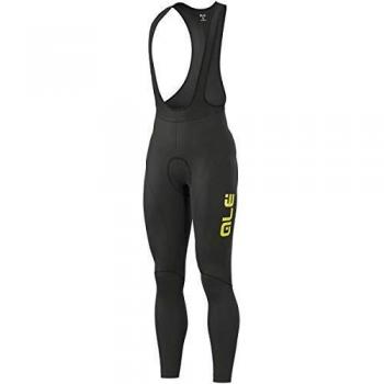 Men's 2XL Ale Winter Bib Tights – Black with Yellow Fluorescence