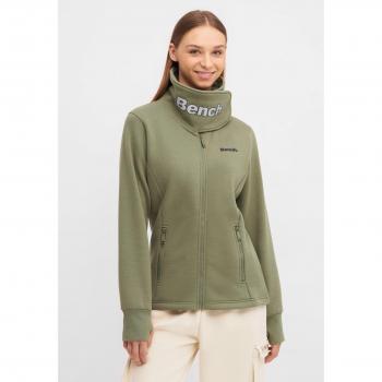 Damen Sweatjacke HAYLO von BENCH, Größe 36, in grün (khaki)