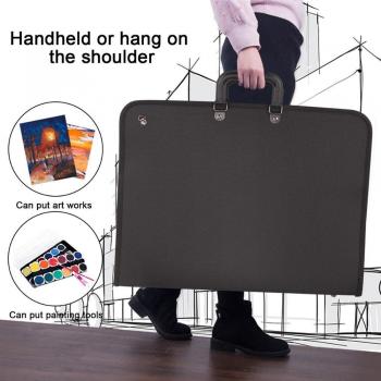 Erweiterbare Kunst Portfolio Tasche 37x48cm für Malerei und Fotografie