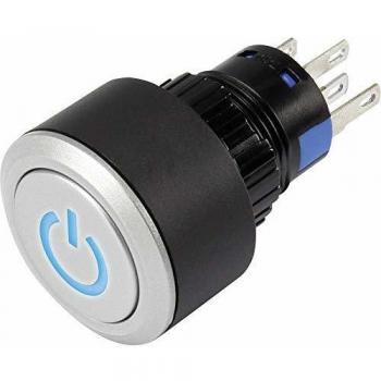 Pulsante TRU COMPONENTS LAS1-AWY-11T/B/12V/P 250 V/AC 3 A