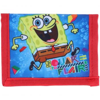 Cartera Bob Esponja con Cierre de Gancho y Lazo