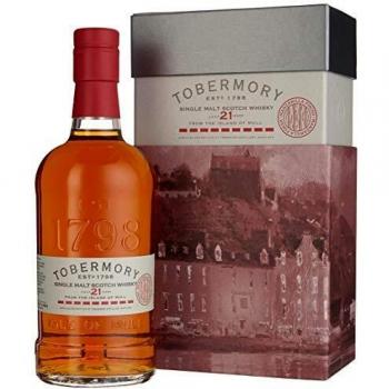 Tobermory 21 Jahre Manzanilla Finish Whiskey in Geschenkverpackung (0,7 l)