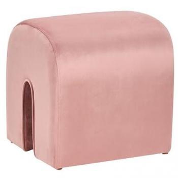 Sgabello U‑Rosa Velluto Moderno