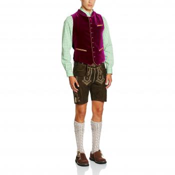 Stockerpoint Herren Trachtenweste Weste Ricardo, violetter Farbton, Größe XXX-Large (Herstellergröße 60)