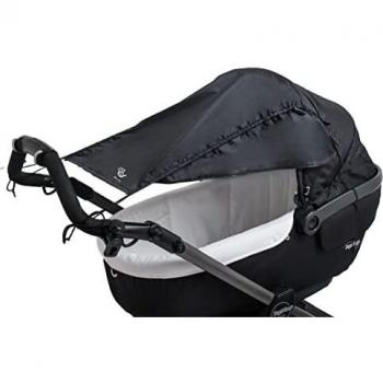 Ombreggiatore con Protezione Laterale per Paseggino/Carrozzina Altabebebe, Nero