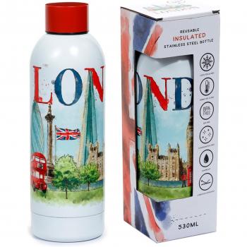 530ml London Tour Reusable Stainless Steel Bottle