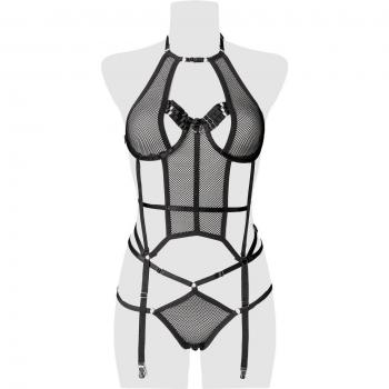 Erotisches 2‑Teile-Dessous‑Set S – Grey Velvet 15386