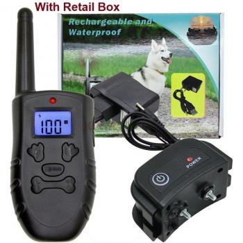 Collar de adiestramiento para perros, eléctrico, IP67, pantalla retroiluminada, recargable, para 1 perro