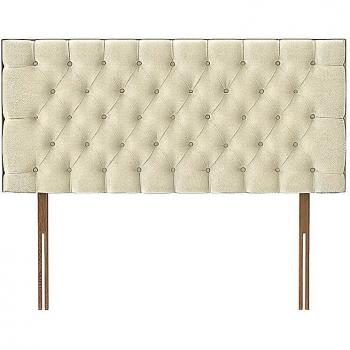 Silentnight Romano Fabric Headboard in Sandstone for King Size