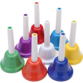 8 Cascabeles Juguetes con Notas Musicales para Niños