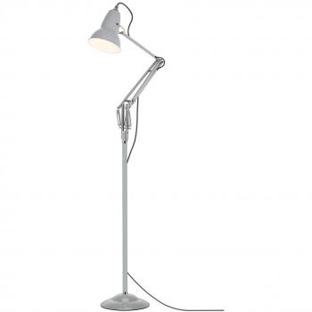 Stehlampe 1227 – Taubengrauer Metallic Look, 1,46 m Höhe, 46 cm Durchmesser, 2700 K, 806 lm