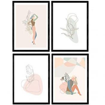 Láminas de Figuras Femeninas en Pastel