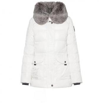 SOCCX Winterjacke Damen, Gr. L, weiß, mit Windbreaker-Bündchen