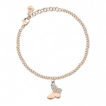 Bracelet Femme Morellato Passioni en Acier PVD Or Rose avec Cristaux
