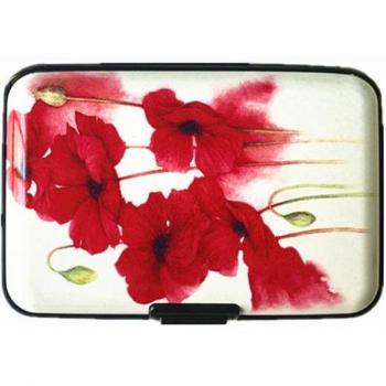Étui porte-cartes unisexe flamant rose en aluminium