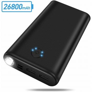 HuaF 26800 mAh Externer Akku mit vier LED-Anzeigen – Handys, Smartphones, Tablets