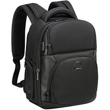 DELSEY PARIS Quarterback Premium Zaino Casual, 44 cm, 26 litri, Nero (Noir)