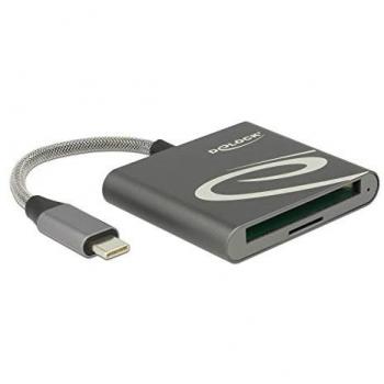 DeLOCK Lettore di schede USB 3.0 Type-C Antracite