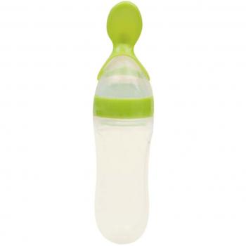 Fruushop Sac et Cuillère pour Nourriture Bébé en Silicone