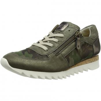 Grüner Camouflage Sneaker Paul Green Damen, Oliv Met – 22 (EU 38,5)