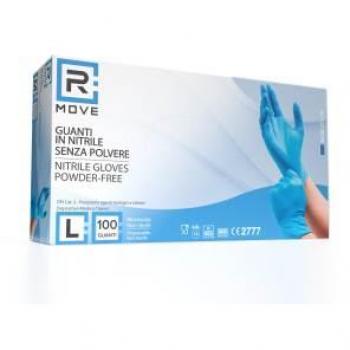 BioGuard 100 Stück Einmal-Nitrilhandschuhe blau für den medizinischen Einsatz, ohne Zusätze