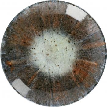 Saturne Plate Anthracite Vert Orange – Set de 6