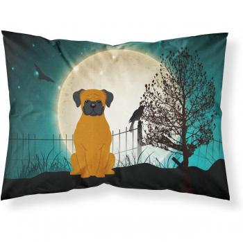 Caroline's Treasures Halloween Scary Fawn Boxer Fabric Pillowcase