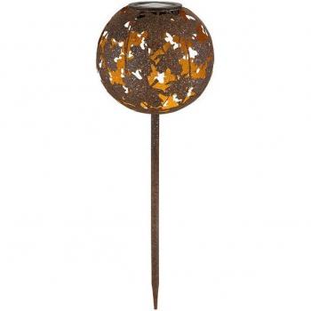 Giardino Solar Ruggine – Illuminazione Terrena con Effetto Acero