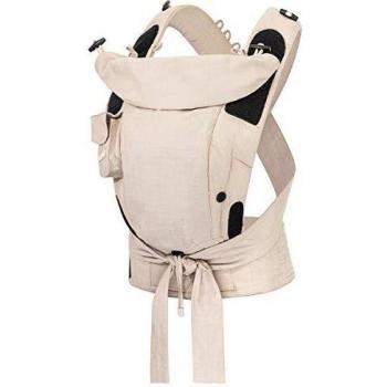 Bondolino Hoppediz Plus Ergonomische Babytrage – Ab Geburt, Denim Sand