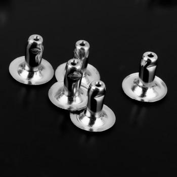 100pcs 6mm Pearl Studs with Rivets for Jeans
