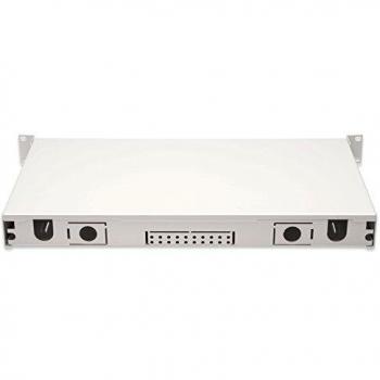 Digitus 1U Fiber Optic Splice Box with 24 LC Duplex Connectors, OM4, Equipped for Rack Management