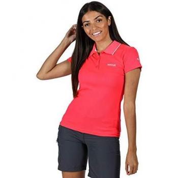 Neonorange Regatta RWT210 Damen Shirt Maverick V Schnelltrockend Rippenkragen