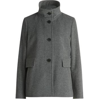 GIL BRET Herren‑ und Damen‑Wolljacke – Kaschmir‑Anteil, graue Melange-Farbvariante, Größe 40, ohne Kapuze, mit Taschen