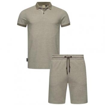 RAGWEAR Modisches Herren Set Porpi, Poloshirt und Shorts, 4XL