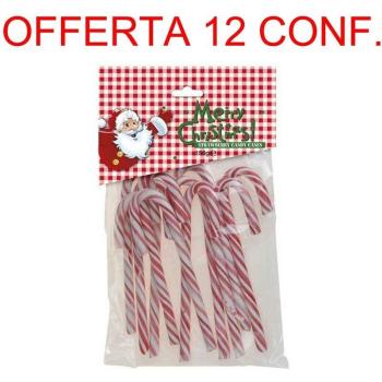 Set da 12 Confezioni Bastoncini di Zucchero 150g – Decorazioni Natalizie