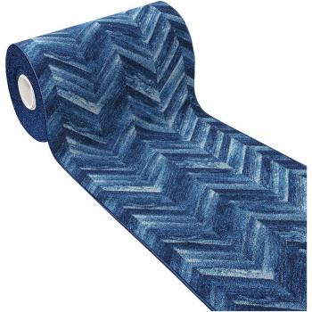 Tapa Piso Parquet Azul, 50x40 cm, Antideslizante