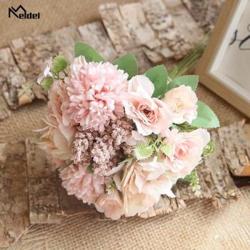 Bouquet de Mariage en Roses et Pivoines en Soie
